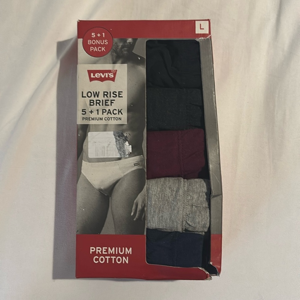 Levi’s Low Rise Brief 6 Pack Large